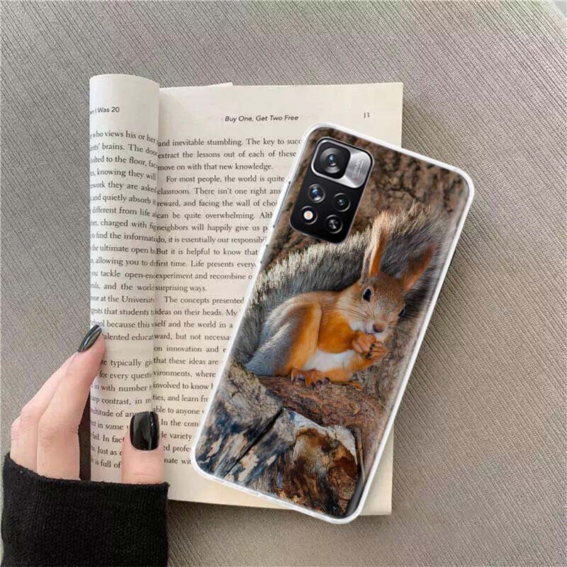 Forest Squirrels Foraging For Food Phone Case For Redmi Note 13 12 Pro Plus 14 15 Pro 5G 11 11T 11E 11S 10 Pro 10S 9 9S Cover Ce