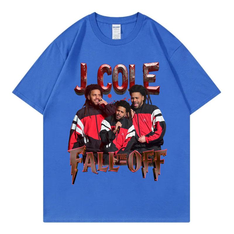 Rapper J Cole The Fall Off Tour 2026 Tshirt Streetwear Fashion Hip Hop Short Sleeve Tshirts Men Women Casual Cotton T Shirts