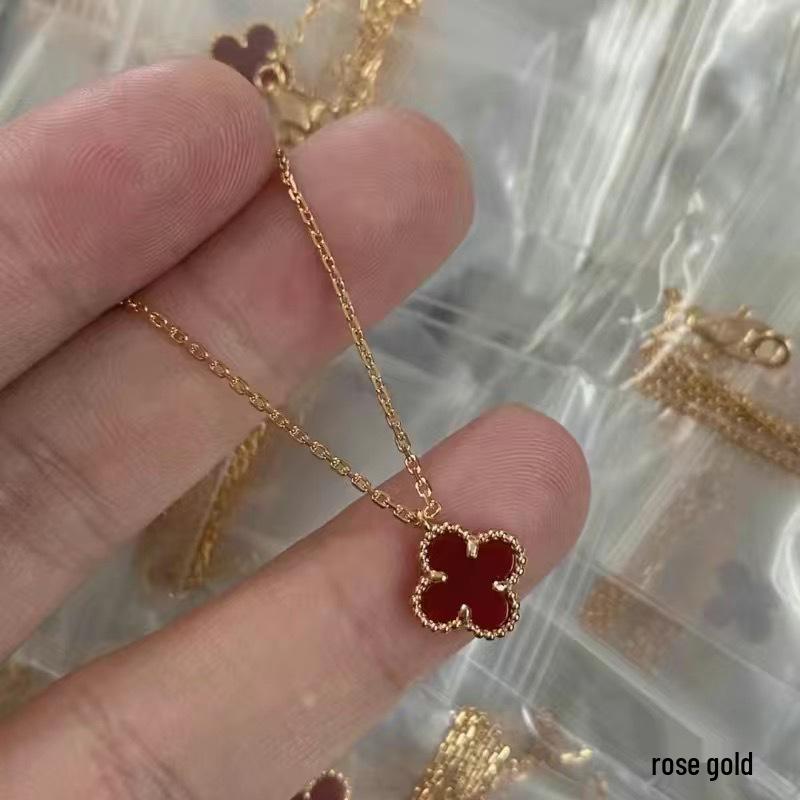 Złota Bransoletka i Naszyjnik z Czterolistną Koniczyną, Platerowane 18K - Idealny Prezent na Urodziny Dziewczyny