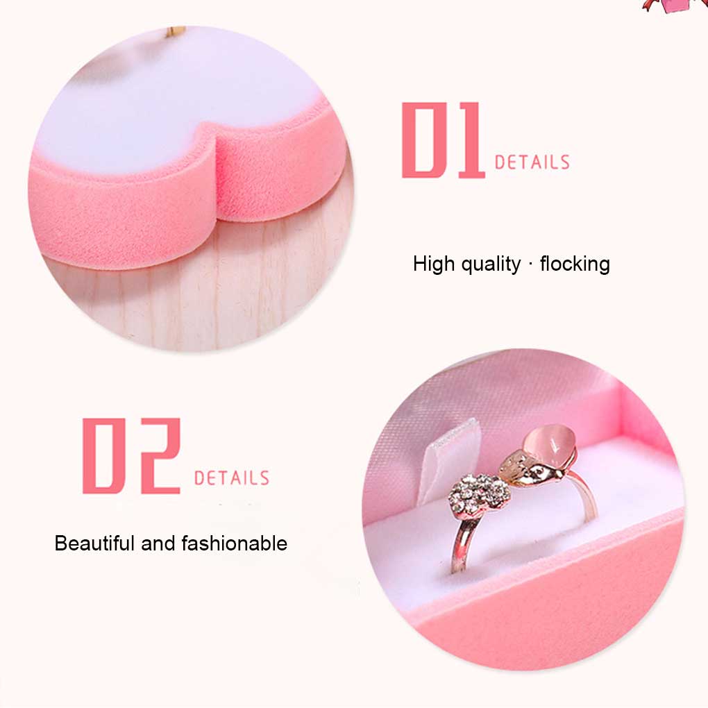 Jewelry Box Earrings Ring Storage Organizer Home Travel Necklace Decorative Display Case Management Packaging Holder