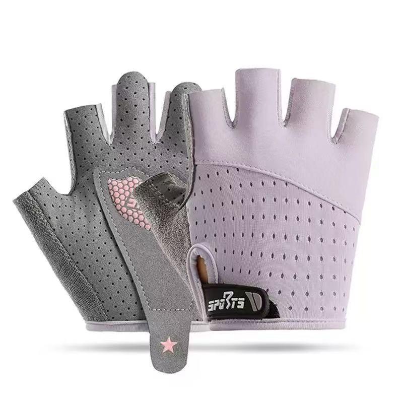 Kinder Halbfinger Fahrradhandschuhe - Rutschfest, Atmungsaktiv, Verschleißfest für Outdoor-Sportarten.