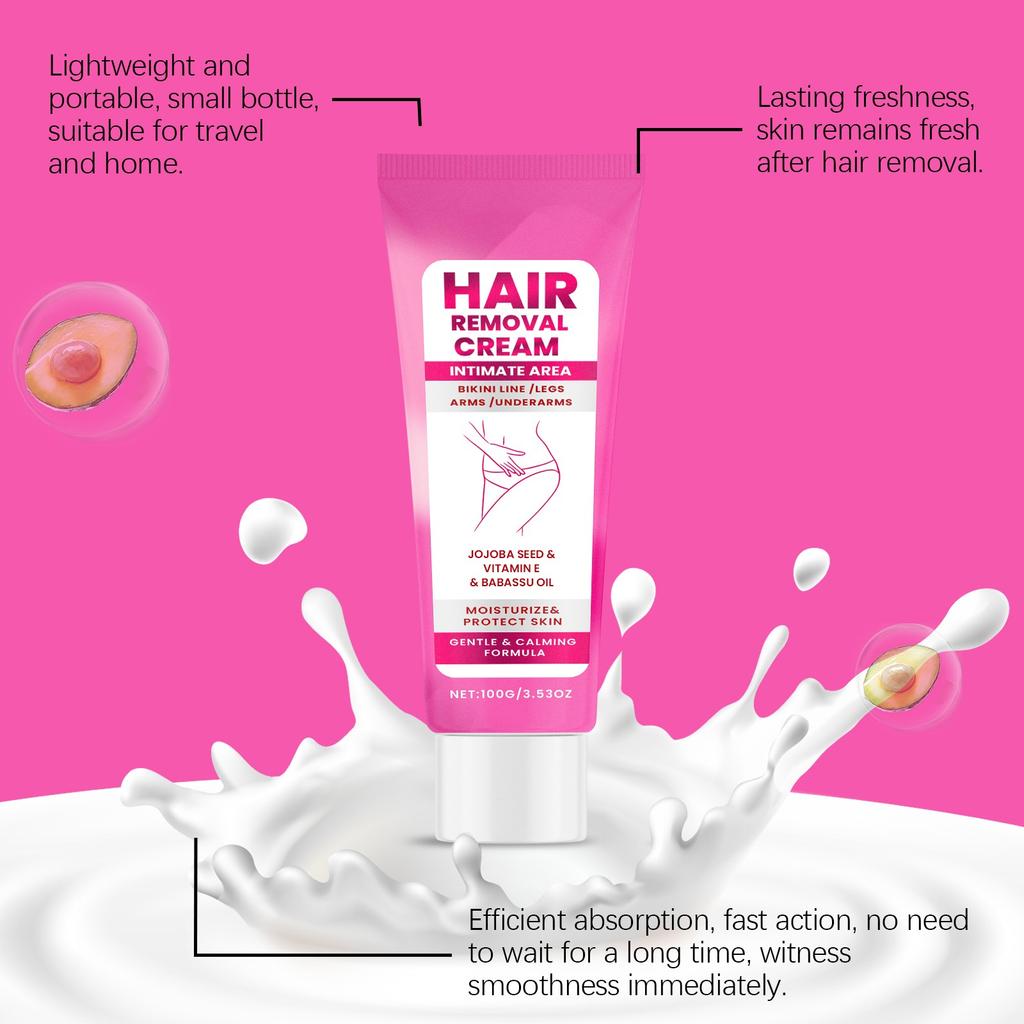 Milde Haarentfernungscreme, Und schnelle Haarentfernung, Nicht reizend, Haarentfernungscreme für glatte Haut
