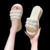 Fashion House Slippers Platform Shoes Woman 2025 Pantofle Luxury Slides Increased Internal On A Wedge Heeled Mules New Designer Flat