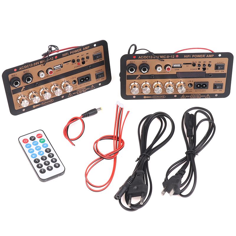 Eu/Us Plug Bluetooth 5.0 Amplifier Board With Optical Audio Amp Usb Fm Radio Tf Player Diy Audio For Karaoke Home Car 110V/220V