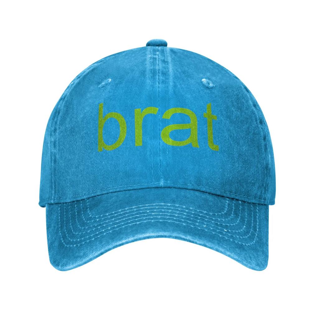 Brat Sun Baseball Cap Charlie XCX Couple Women Print Trucker Hat Summer Casual Hunting Camping Sunscreen Snapback Cap