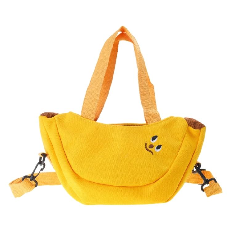 Универсальная холщовая сумка для женщин, сумка через плечо, милая сумка-банан через плечо 1