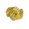 Double Diamond Open Ring Light Luxury Niche Premium Feather Butterfly Flower Beads Stacked Wearing Ring