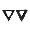 1 Pair/4 Pairs Triangle Hexagon Earrings for Men Women Geometry Hex Huggie Stainless Steel Modern Unique Earring Unisex Jewelry