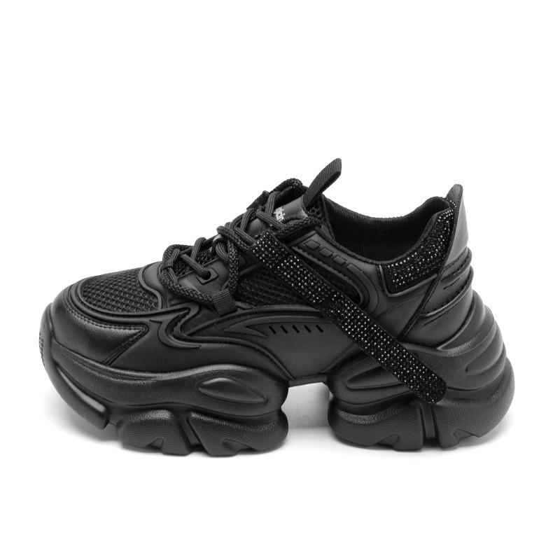 Black Daddy Shoes New Spring Platform Casual Sports
