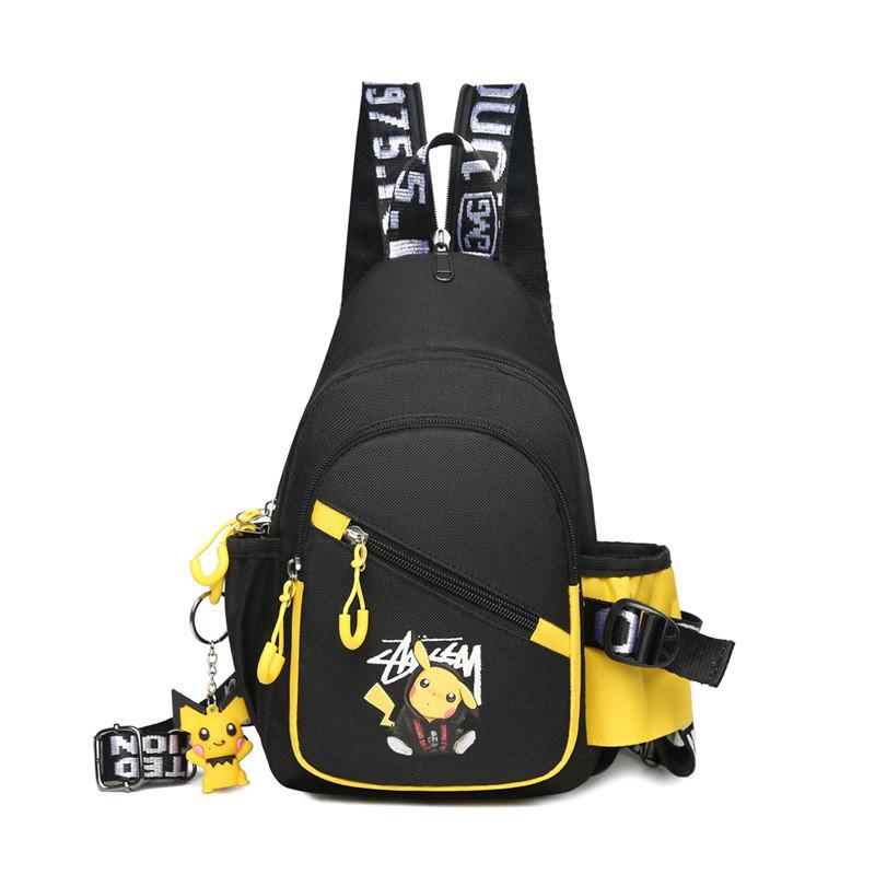 

Pikachu Shoulder Crossbody Chest Bag Outdoor Casual Coin Gift Purse 29*18*7cm