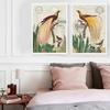 Pastoral Zoo Park Birds On Tree Animal Canvas Painting American Style Home Decor Wall Picture For Bedroom Background
