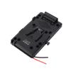 Back Pack Plate Adapter with D Tap Output for V Mount V Lock Battery Plate for DSLR Camera Camcorder Video Light