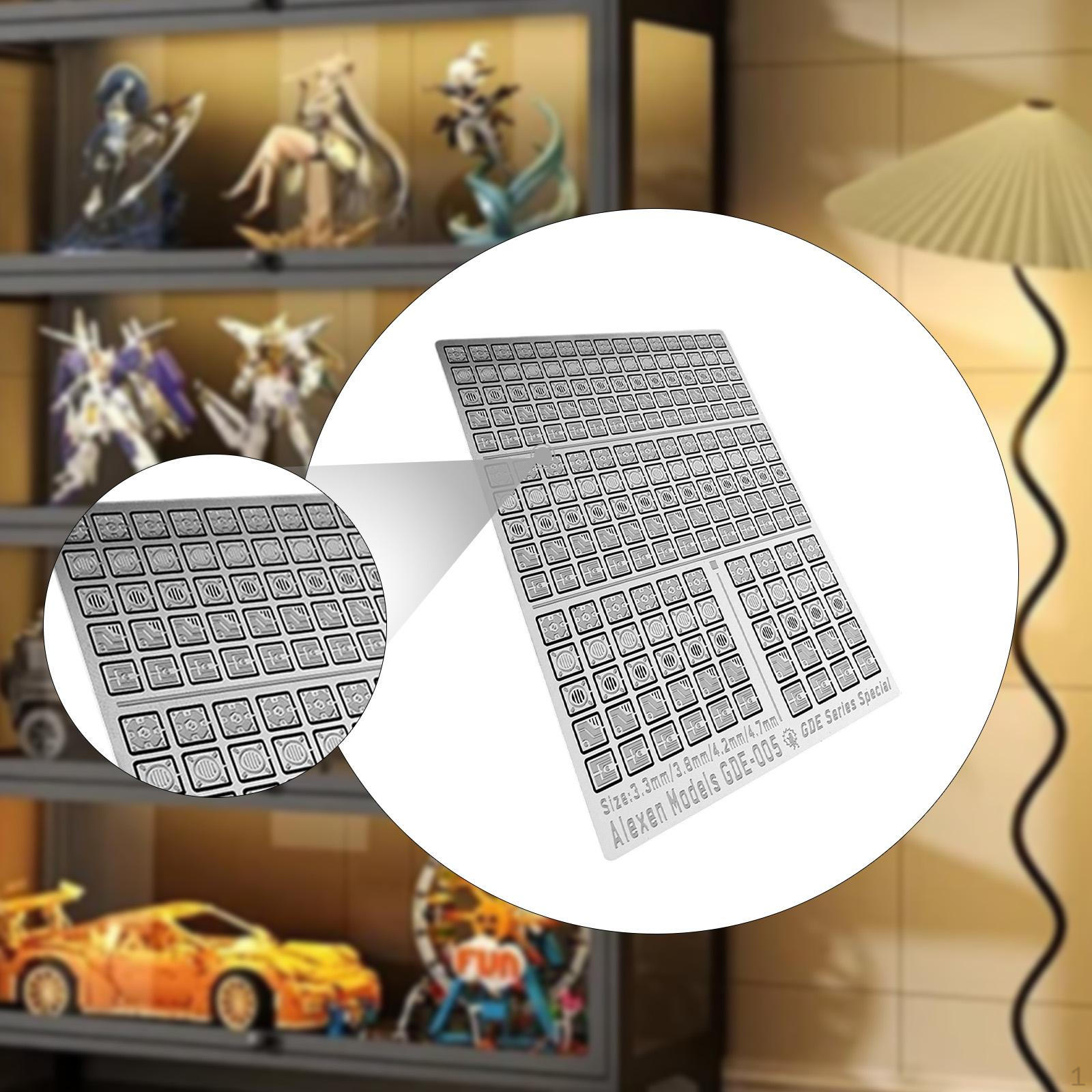 

Лист для травления металла 3,54x2,76 дюйма DIY Хобби Крафт Улучшение Детализации Легко Использовать Модельная Пластина for FG GDE005