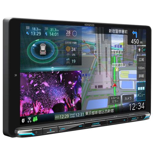 KENWOOD Car Navigation Saisoku 9 tommers MDV-M910HDL pålitelig laget i Japan "Støtter stemmekontroll" Trådløs speiling kompatibel In-Dash Black