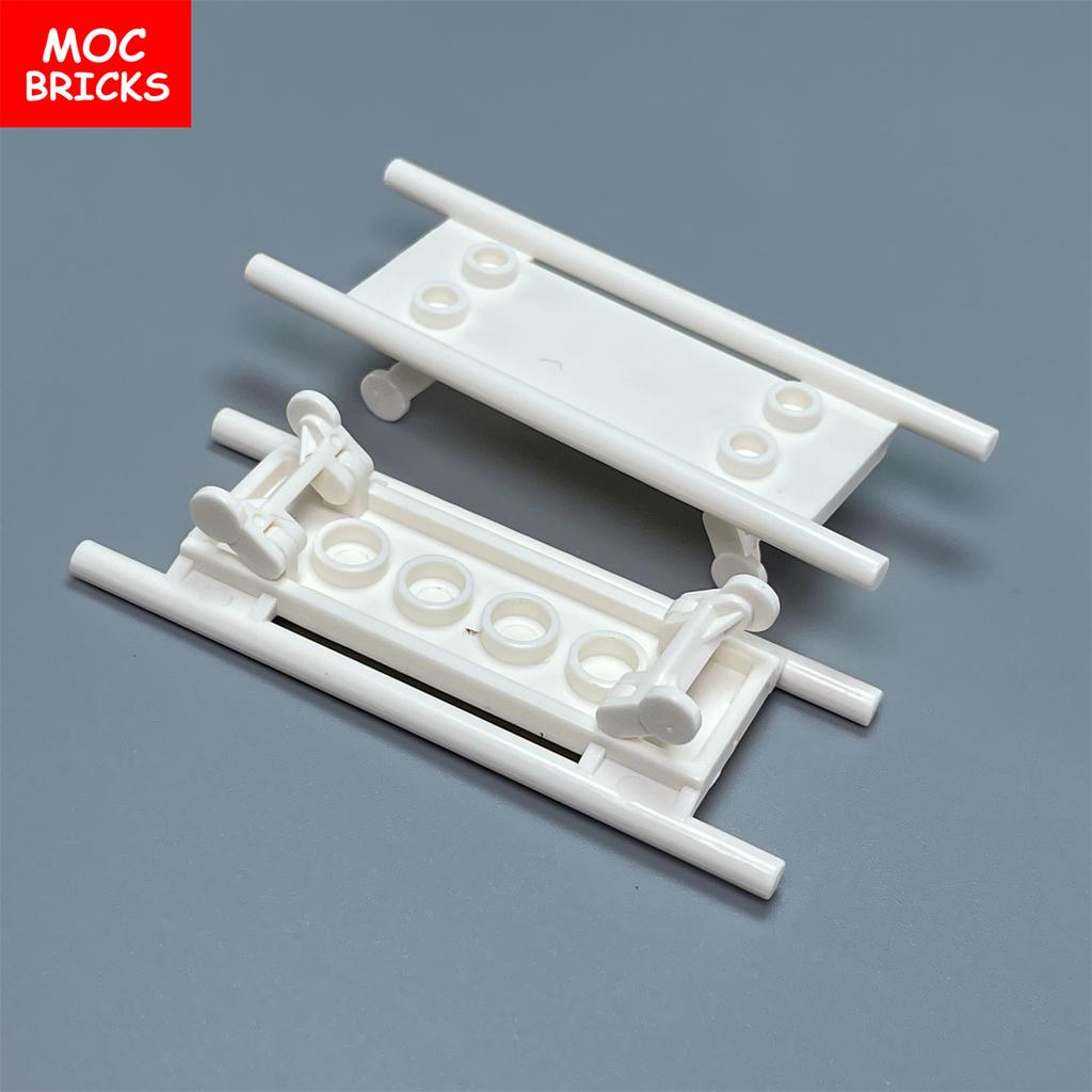 MOC Bricks Stretcher with Wheels For Building Blocks Part Compatible 4714 4715 Assembles Particles Children's Toys