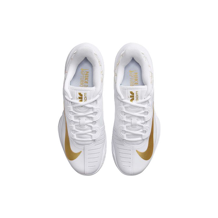 Nike Court Air Zoom GP Turbo Women White Metallic Gold DX0341-100