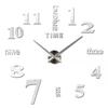 2D/3D Large Roman Numeral Acrylic Mirror Wall Clock Sticker Fashion DIY Quartz Clocks Watch Home Decoration Living Room Stickers