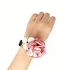 Korean Style Fashion Large Pearl Rose Flower Hair Ring Handmade Camellia Hair Tie Headband Hair Ornament