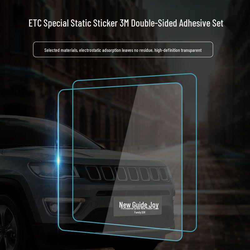 Kamera Kayıt Cihazı ve Araç Muayenesi İçin Şeffaf Statik Yapışkanlı Araç Sticker