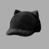 Kitten Baseball Hat for Girls Women Ear Furry Casual Hat for Sports Gym Mountain Camping Hat Outdoor Activity