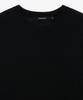 ZIOSONGZIO Silk Blend Whole Garment Crew Neck Black Zi2Kt202Bk