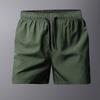 Summer Ice Silk Shorts Men's Breathable Outdoor Fitness Running Pants