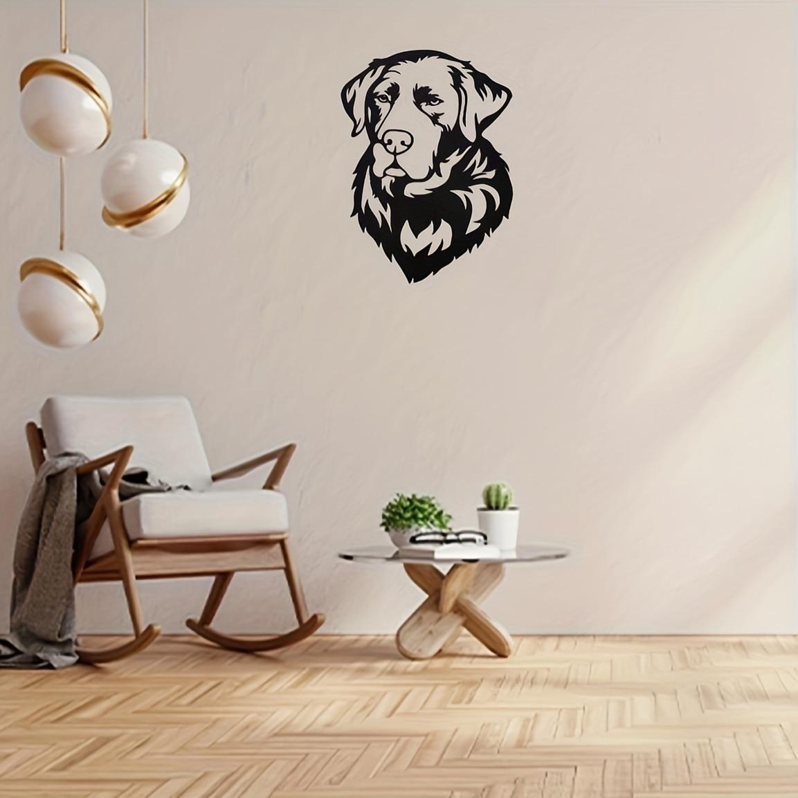 

1pc Metal Wall Decor, Metal Labrador Dog Gardening Wall Hanging, Boys And Girls Room Kindergarten Living Room Nursery Decor