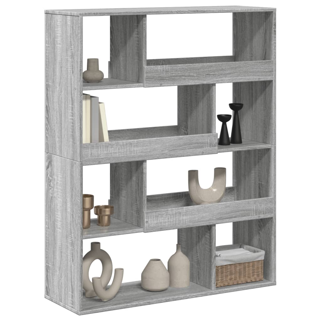 Room Divider Gray Sonoma 100 x 33 x 125.5 cm Particleboard