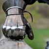 Medieval "Dark Wolf" Gauntlets Spring Steel Hand Protection Armor Gloves