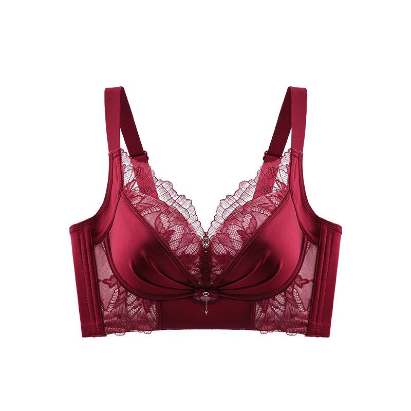 Satinspitze Push-Up-BH: Kabellose, formende Unterwäsche mit verstellbarer Passform für kleine Oberweiten