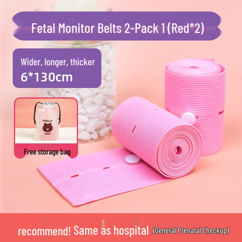 Elastic Fetal Heart Monitoring Belt for Pregnant Women - Antepartum Prenatal Examination, 2 Pieces