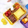 1330ML Lunchbox Erwachsene Bento Boxen Lebensmittelbehälter mit 6 Fächern und Geschirr Für Snack Arbeit Schule Mikrowellenherd Erhitzen