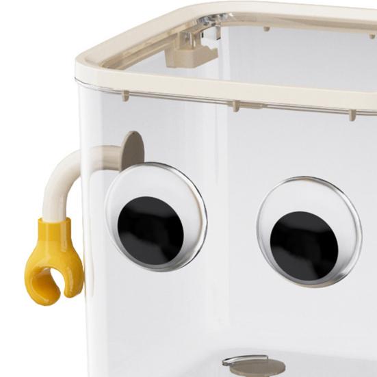 Cute Desktop Trash Can Large Capacity Transparent Design Cartoon Shape Small