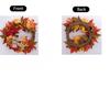 Maple Leaf Pinecone Wreath for Thanksgiving Door Wall Hanging Decor