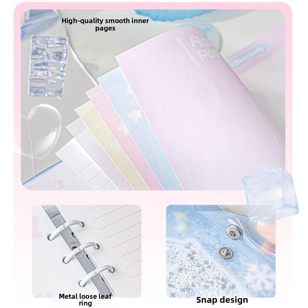 Frosty Series PVC Notebook Portable Loose-leaf Schedule Book Creative Diary Book  Student