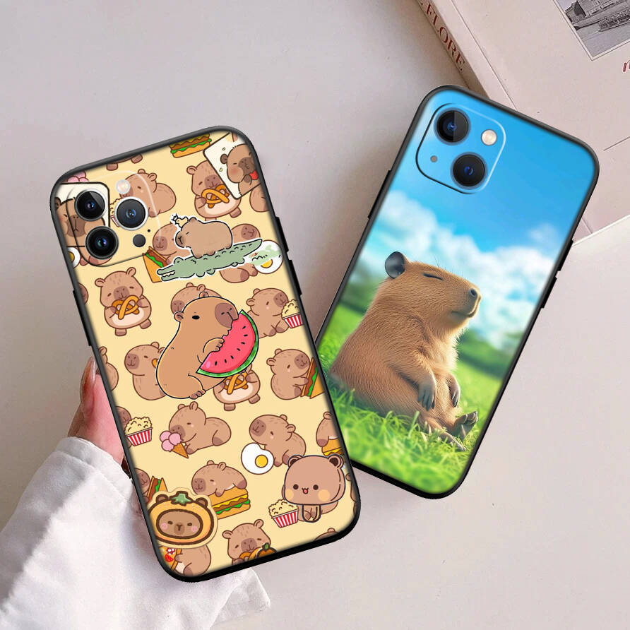 Cartoon Capybara Case for Samsung Note 20 10 S25 Plus Ultra Lite FE A11 A26 A51 A52 A53 A56 A70 A71 A72 A73 M20 M30 M21 M31 M51