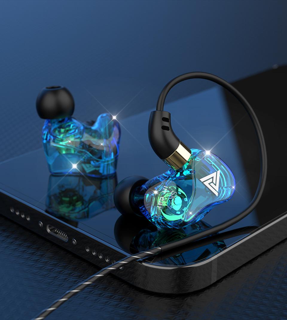 

Оригинальные проводные наушники QKZ SK7 HiFi наушники с микрофоном Bass Stereo Earbuds Sport Running Music Headset для ПК смартфона синий
