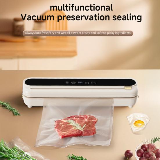 Vacuum Sealer Machine with Vacuum Seal Bags 62kPa Suction Power Easy to Operate Compact Automatic Sealing Machine Bag Sealer