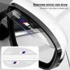 2Pc PVC Car Rearview Rain Eyebrow Transparent Stickers For BMW M Performance 1 3 5 7 Series M3 M4 M5 M6 X1 X3 X5 X6 X7 E30 E34