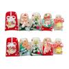 10PCS Christmas Artificial Nails with Duckbill Design Holiday Theme Press On Nails for Women Girls Festive Party Nail Art Decoration