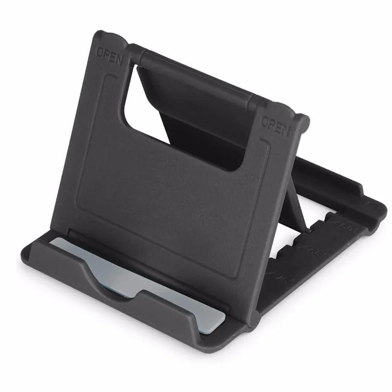 Mini Adjustable Portable Universal Folding Plastic Phone Holder Tablet Computer Stand for Ipad IPhone Samsung Xiaomi Huawei Vivo