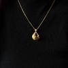 Gold Leopard Print Teardrop Pendant Necklace – Gift for Her