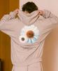 Kuton [Fleece Line Option] Daisy Flower Oversized Hoodie 3 Colors