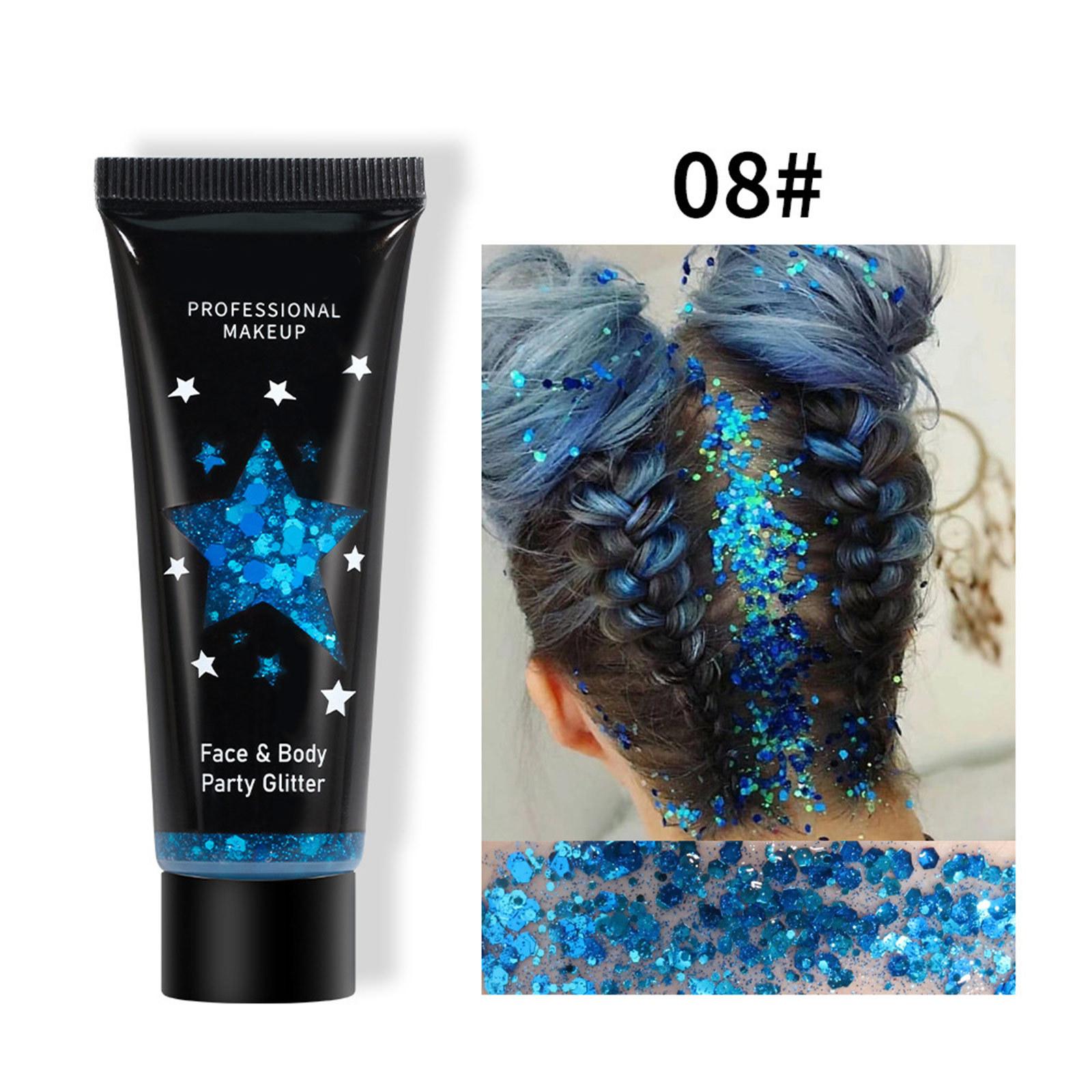 

8 Colors Glitter Liquid Eyeshadow Set - Shimmer & Sparkle Makeup for Christmas Party & Festival Events One Size