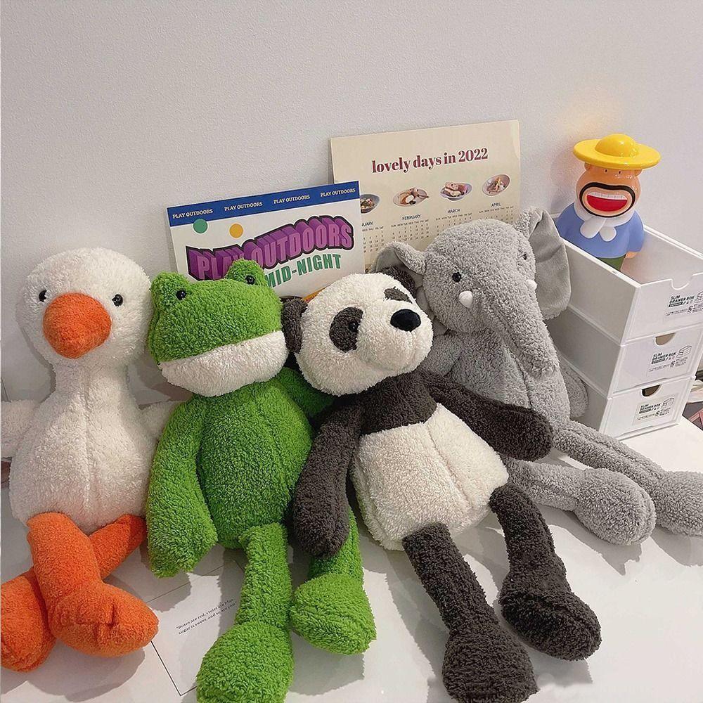 Rabbit Duck Elephant Panda Plush Cute Bunny Long Legs Frog Doll Baby Appease Toy