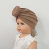 Hair Accessory Girl Warmth Hat Spring Autumn Waffle Crochet Knit Donut Beanie For Baby Infant Solid Color Turban Kid Fashion