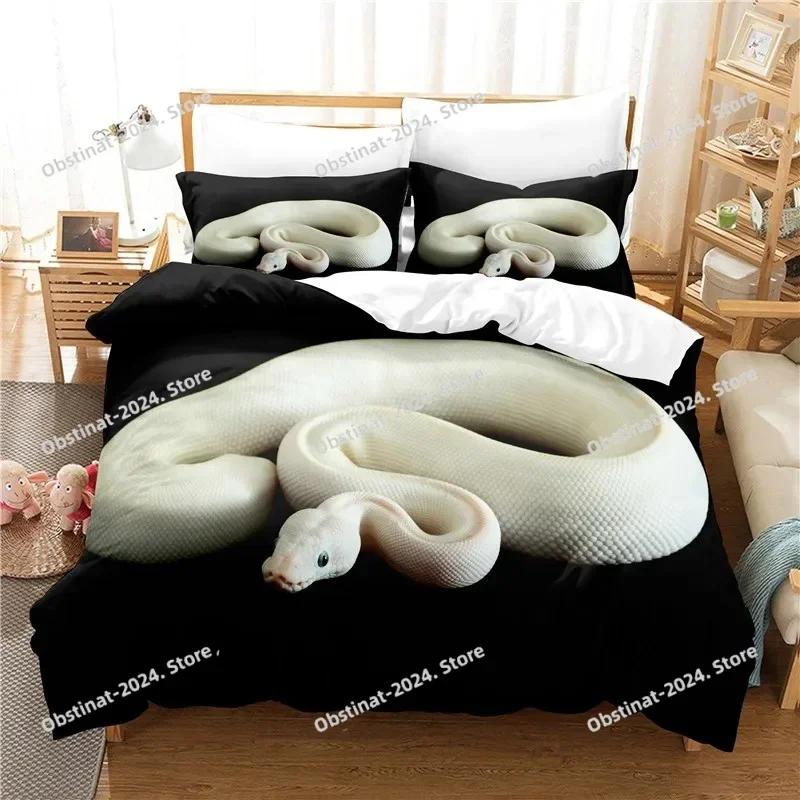 Schlangen-Bettwäsche-Set, Bettbezug-Set, 3D-Bettwäsche, Digitaldruck-Bettwäsche, Queen-Size-Bettwäsche-Set, modisches Design