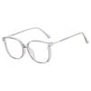 Anti-blue Light Glasses Square Metal Eyewear Women Men Large Frame Luxury Eyeglas Blue Light Blocking Man Lady Computer Eyeglas
