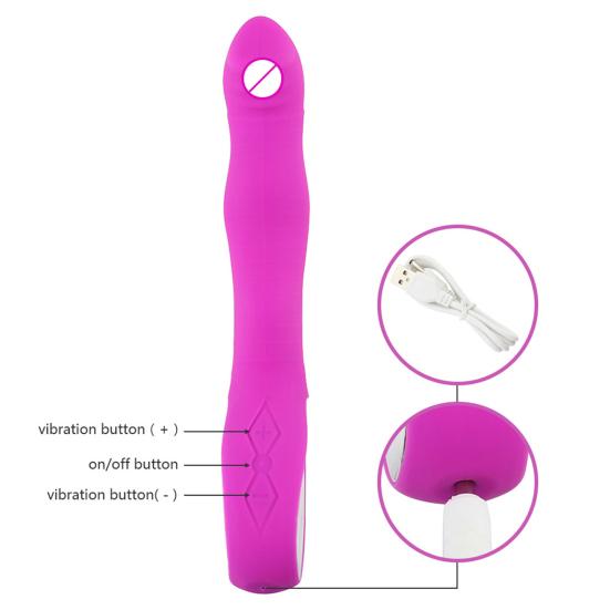 Curved G-Spot Vibrator for Women Multi-Frequency Silent Rechargeable Clitoral Vibrator Ergonomic Silicone Female Pleasure Massager for Adults