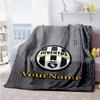 Juventus Personalized Name Blanket Throw Customizable Blanket Durable Comfort for Home Decor Office Couch Livingroom Four Seasons Universal